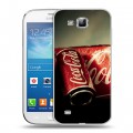 Дизайнерский пластиковый чехол для Samsung Galaxy Premier Coca-cola