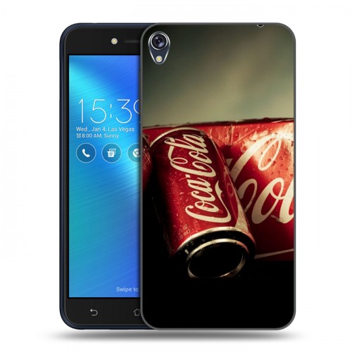 Дизайнерский силиконовый чехол для Asus ZenFone Live Coca-cola