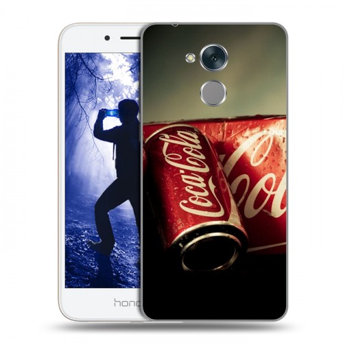 Дизайнерский пластиковый чехол для Huawei Honor 6A Coca-cola