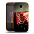 Дизайнерский пластиковый чехол для Nokia 1 Coca-cola