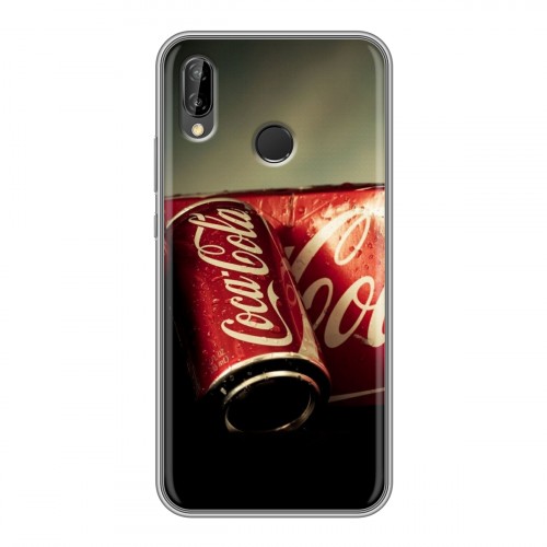 Дизайнерский силиконовый чехол для Huawei P20 Lite Coca-cola