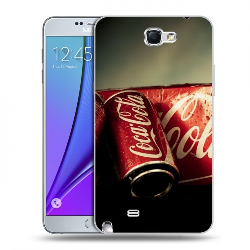 Дизайнерский пластиковый чехол для Samsung Galaxy Note 2 Coca-cola