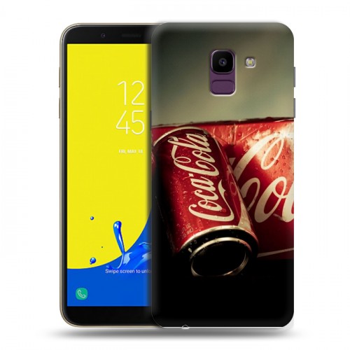 Дизайнерский пластиковый чехол для Samsung Galaxy J6 Coca-cola