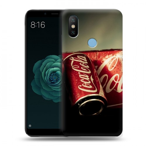 Дизайнерский силиконовый чехол для Xiaomi Mi A2 Coca-cola