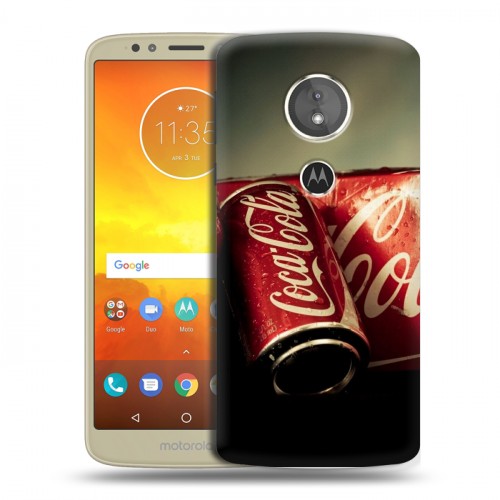 Дизайнерский силиконовый чехол для Motorola Moto E5 Coca-cola