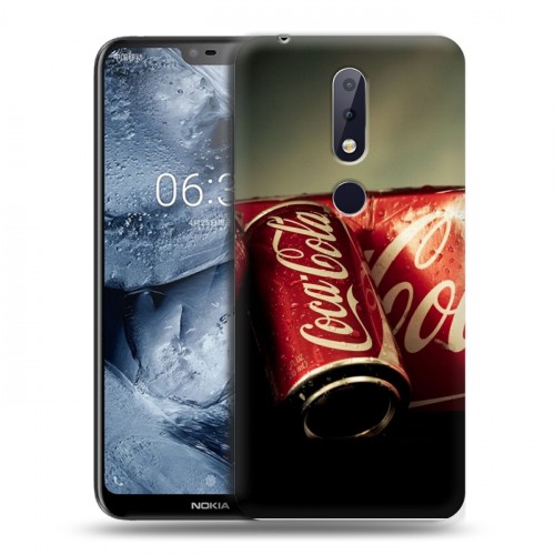 Дизайнерский пластиковый чехол для Nokia 6.1 Plus Coca-cola