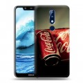 Дизайнерский силиконовый чехол для Nokia 5.1 Plus Coca-cola