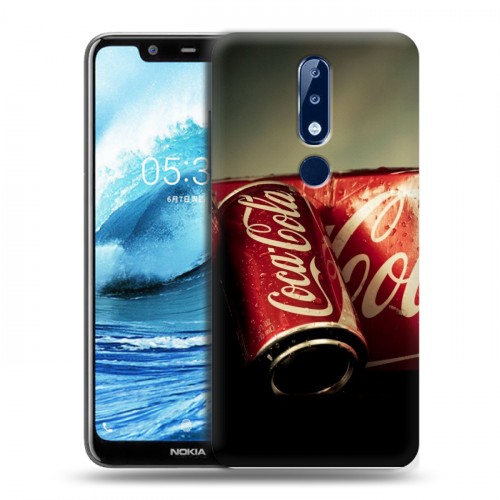 Дизайнерский силиконовый чехол для Nokia 5.1 Plus Coca-cola