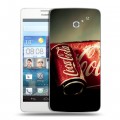 Дизайнерский пластиковый чехол для Huawei Ascend D2 Coca-cola