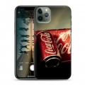 Дизайнерский пластиковый чехол для Iphone 11 Pro Coca-cola