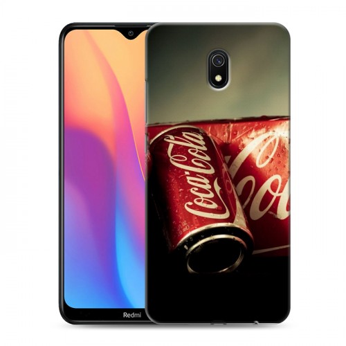 Дизайнерский силиконовый с усиленными углами чехол для Xiaomi RedMi 8A Coca-cola