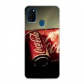 Дизайнерский силиконовый чехол для Samsung Galaxy M30s Coca-cola