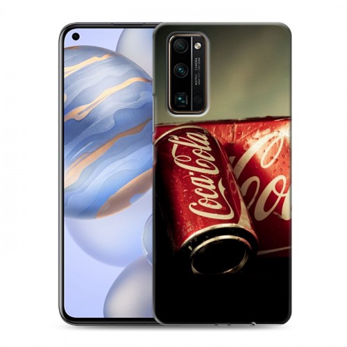 Дизайнерский силиконовый с усиленными углами чехол для Huawei Honor 30 Coca-cola