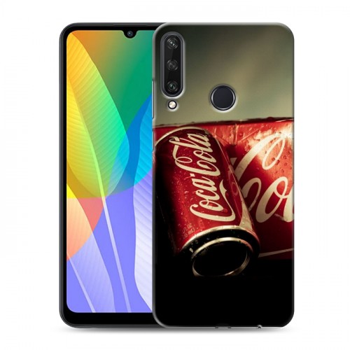 Дизайнерский пластиковый чехол для Huawei Y6p Coca-cola