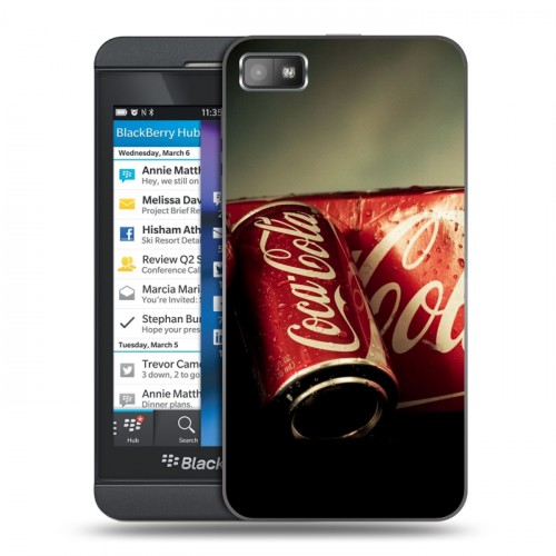 Дизайнерский пластиковый чехол для BlackBerry Z10 Coca-cola