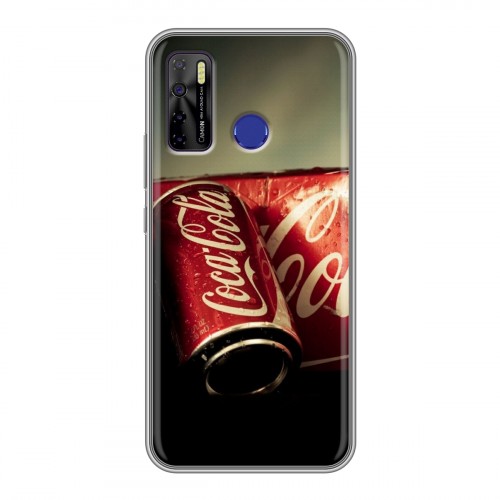 Дизайнерский силиконовый чехол для Tecno Camon 15 Coca-cola