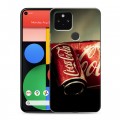 Дизайнерский пластиковый чехол для Google Pixel 5 Coca-cola