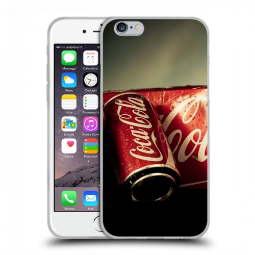 Дизайнерский пластиковый чехол для Iphone 6/6s Coca-cola
