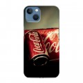 Дизайнерский силиконовый чехол для Iphone 13 Coca-cola