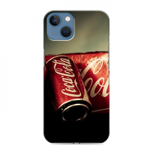 Дизайнерский силиконовый чехол для Iphone 13 Coca-cola