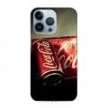 Дизайнерский силиконовый чехол для Iphone 13 Pro Coca-cola