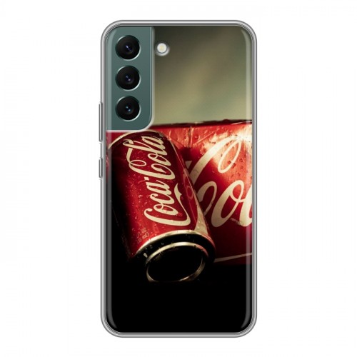 Дизайнерский силиконовый чехол для Samsung Galaxy S22 Coca-cola