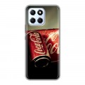Дизайнерский силиконовый с усиленными углами чехол для Huawei Honor X6 Coca-cola