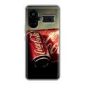 Дизайнерский силиконовый чехол для Realme GT5 Coca-cola