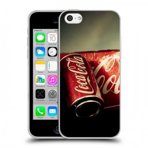 Дизайнерский пластиковый чехол для Iphone 5c Coca-cola