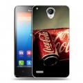 Дизайнерский пластиковый чехол для Lenovo S890 Coca-cola