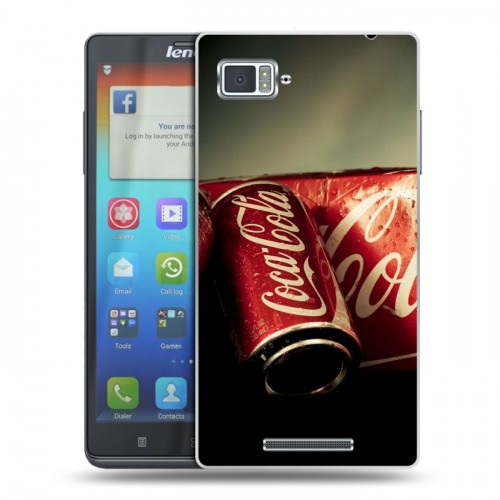 Дизайнерский пластиковый чехол для Lenovo Vibe Z Coca-cola