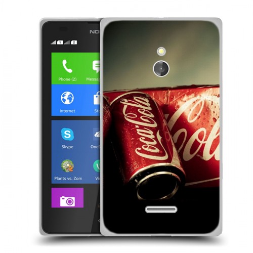 Дизайнерский силиконовый чехол для Nokia XL Coca-cola