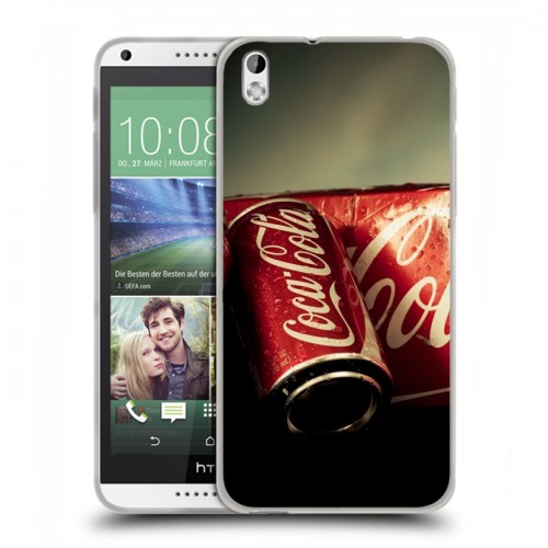 Дизайнерский пластиковый чехол для HTC Desire 816 Coca-cola