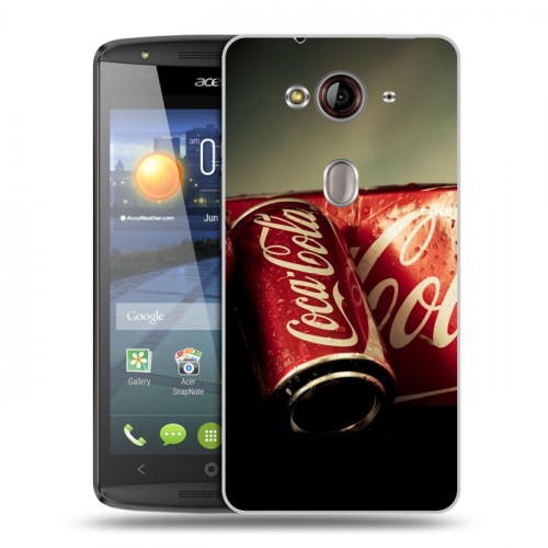 Дизайнерский пластиковый чехол для Acer Liquid E3 Coca-cola