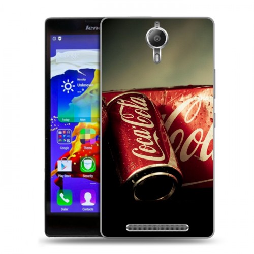 Дизайнерский пластиковый чехол для Lenovo P90 Coca-cola