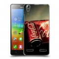 Дизайнерский пластиковый чехол для Lenovo A6000 Coca-cola