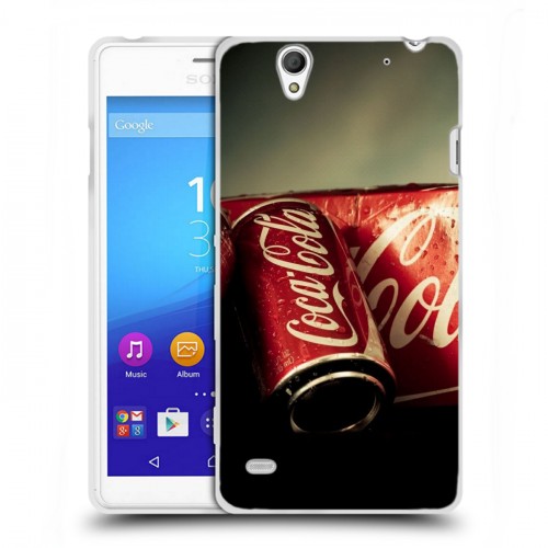 Дизайнерский пластиковый чехол для Sony Xperia C4 Coca-cola