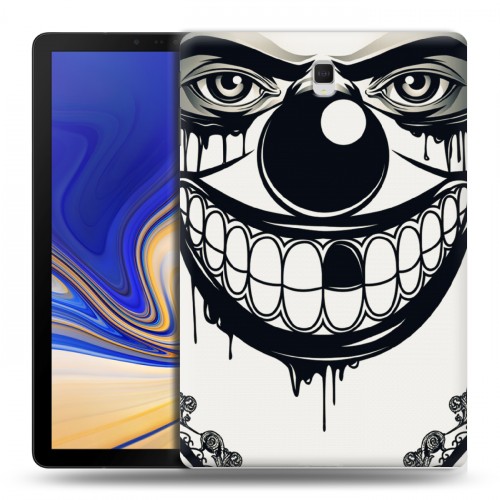 Дизайнерский силиконовый чехол для Samsung Galaxy Tab S4 Маски Black White