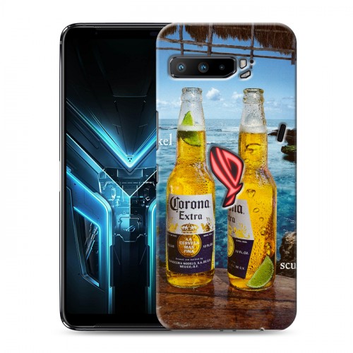 Дизайнерский силиконовый с усиленными углами чехол для ASUS ROG Phone 3 Corona