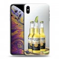 Дизайнерский силиконовый чехол для Iphone Xs Max Corona