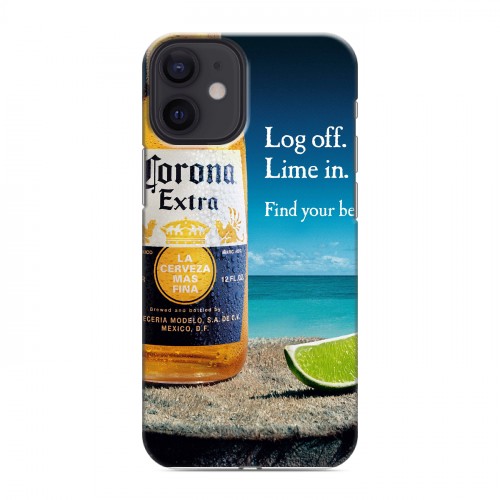 Дизайнерский силиконовый с усиленными углами чехол для Iphone 12 Mini Corona