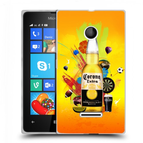 Дизайнерский пластиковый чехол для Microsoft Lumia 435 Corona