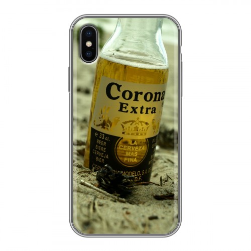 Дизайнерский силиконовый чехол для Iphone x10 Corona