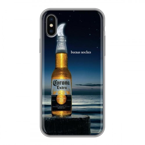 Дизайнерский силиконовый чехол для Iphone x10 Corona