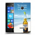 Дизайнерский пластиковый чехол для Microsoft Lumia 435 Corona