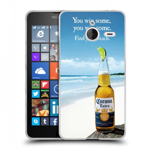 Дизайнерский пластиковый чехол для Microsoft Lumia 640 XL Corona