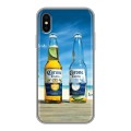 Дизайнерский силиконовый чехол для Iphone x10 Corona