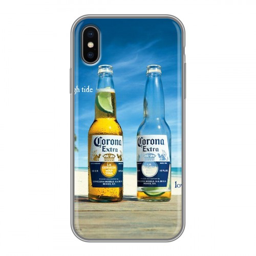 Дизайнерский силиконовый чехол для Iphone x10 Corona