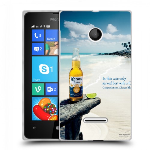 Дизайнерский пластиковый чехол для Microsoft Lumia 435 Corona