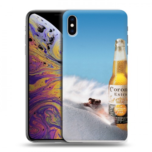 Дизайнерский силиконовый чехол для Iphone Xs Max Corona